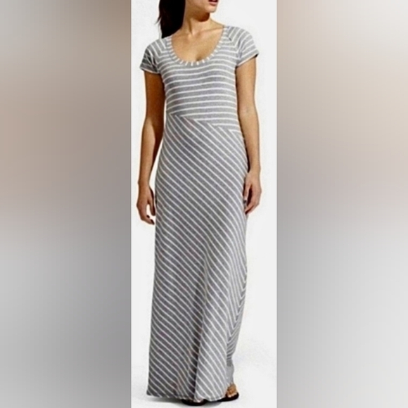ATHLETA Women's Makai Maxi Striped Pima Dress - Size (XS) - Excellent Condition - Picture 1 of 8